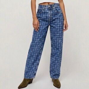 iets frans Monogram Denim Boyfriend Jean W27